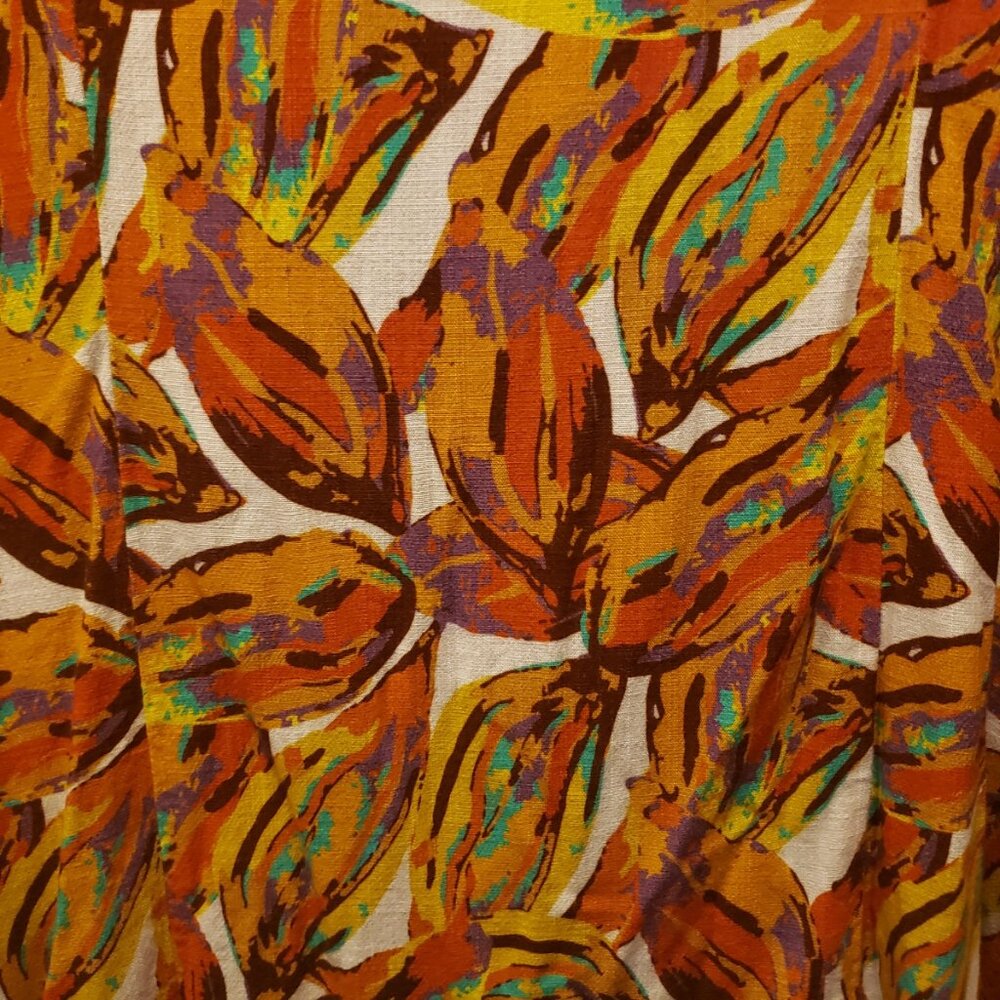 Lorraine Linen-Bamboo Blouse - Orange Crushed! - Picture 12 of 14